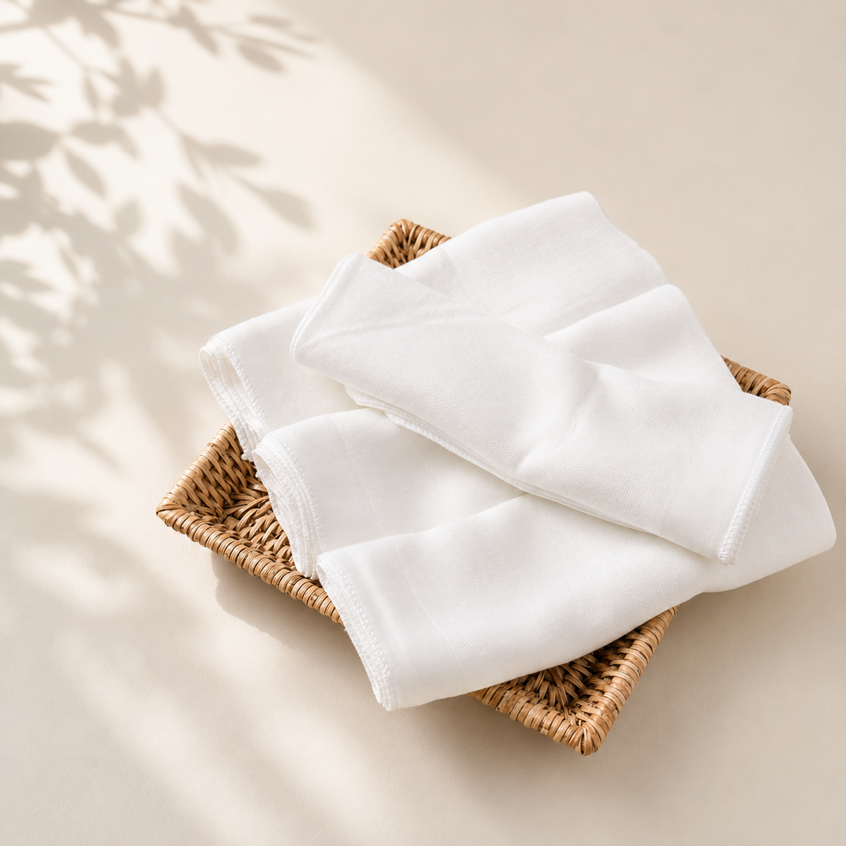 Premium Cotton Gauze Baby Washcloths (Set of 5)