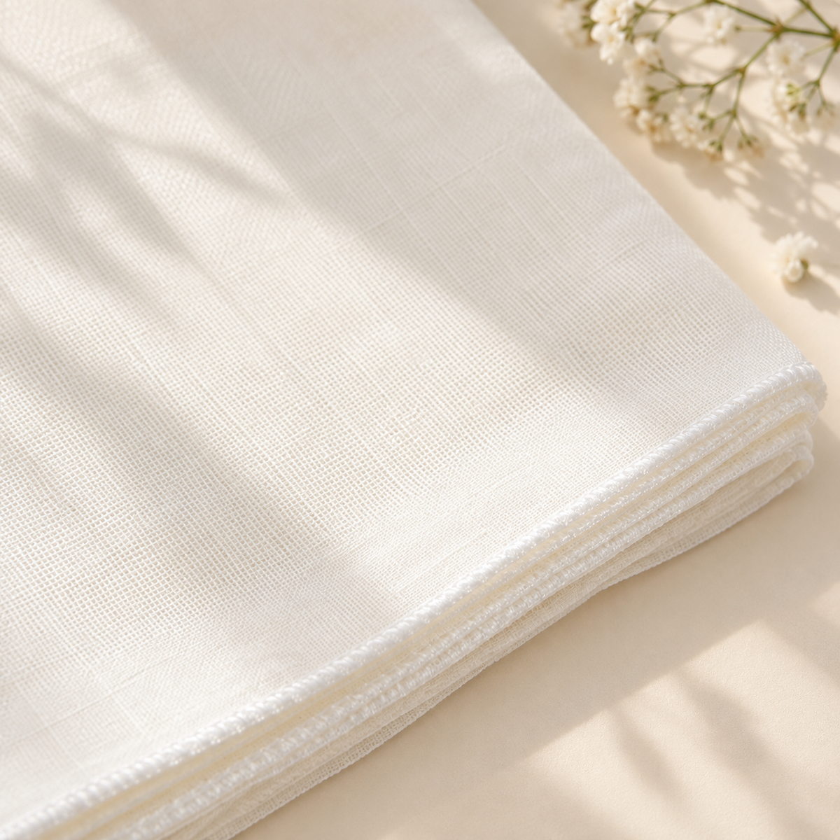 Premium Cotton Gauze Baby Washcloths (Set of 5)