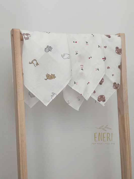 Premium Cotton Gauze Baby Washcloths (3-Pack)